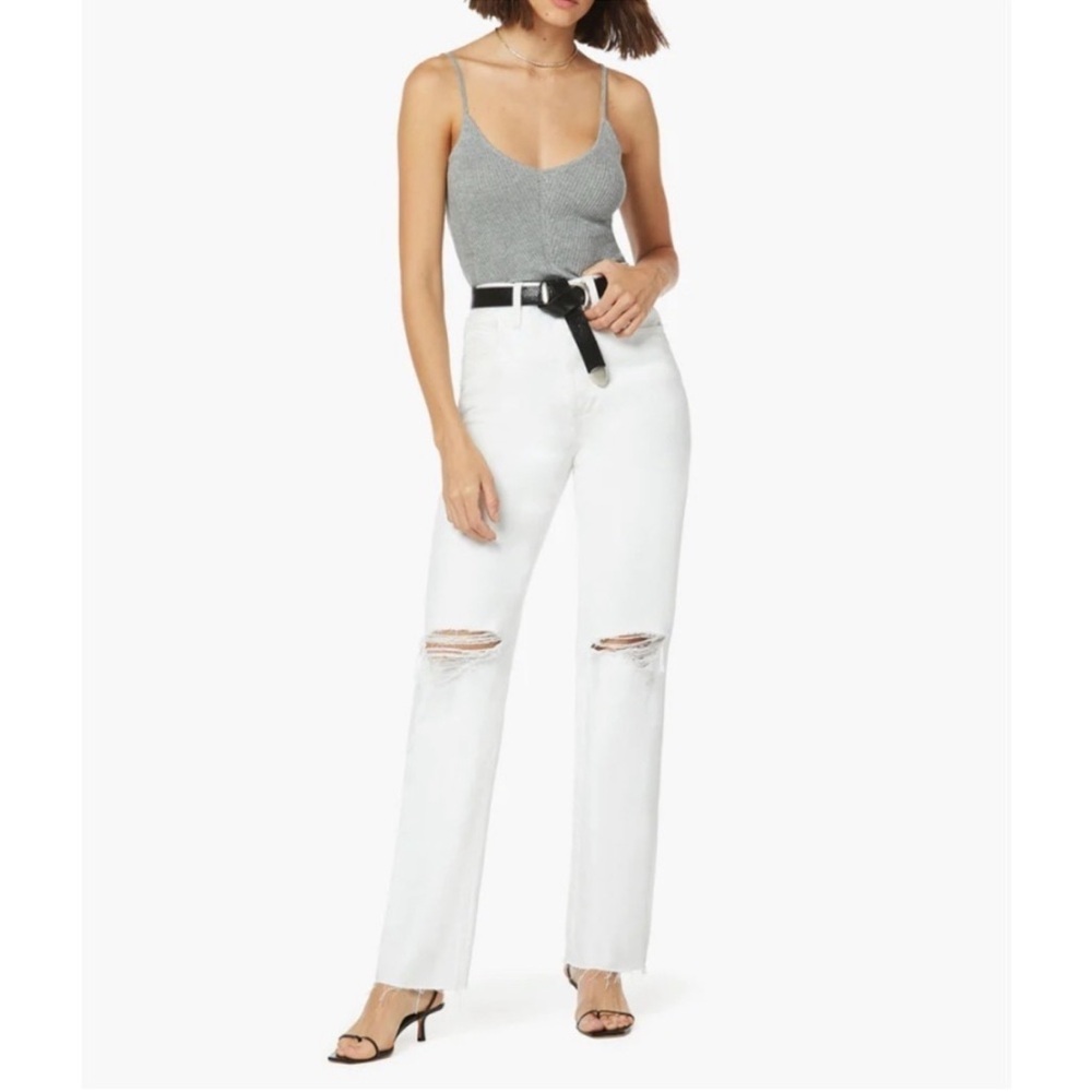 Favorite Daughter White Otto High Rise distressed Jeans